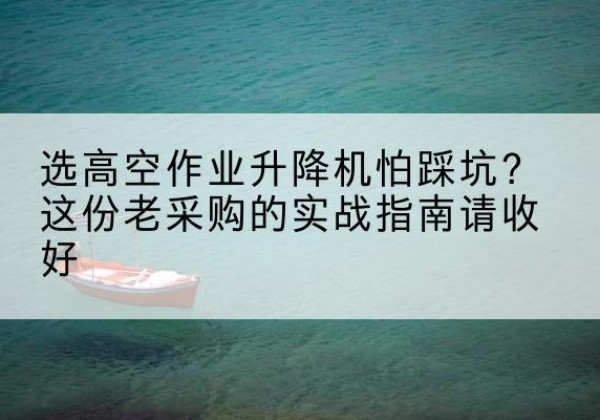 三台高空作业升降机厂家推荐-选高空作业升降机怕踩坑？这份老采购的实战指南请收好